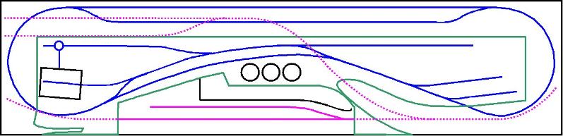 Click to view a larger version of the track plan for the Chalk Pit 009 layout